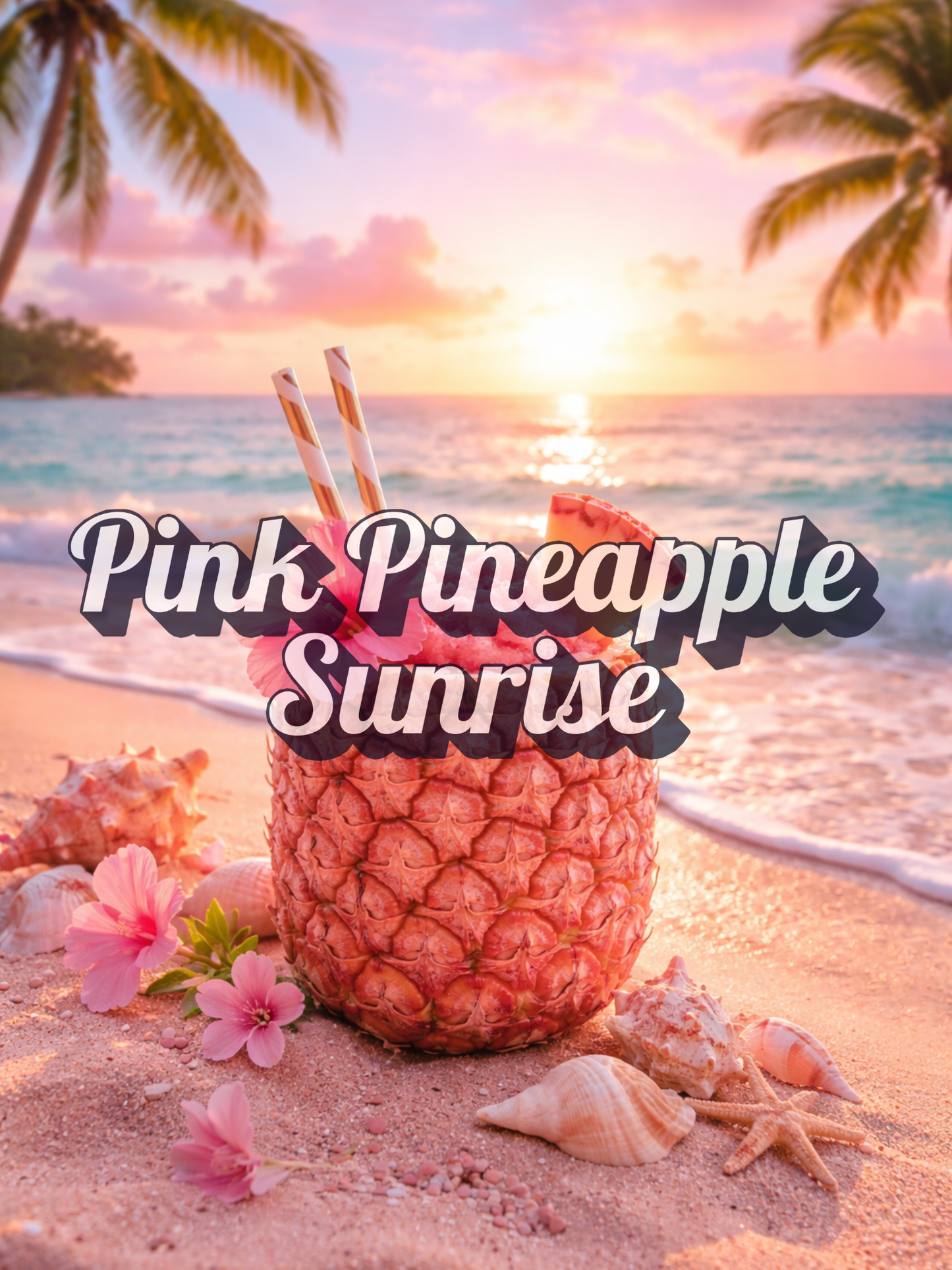 Pink Pineapple Sunrise (Type): Pre-Scented Beads