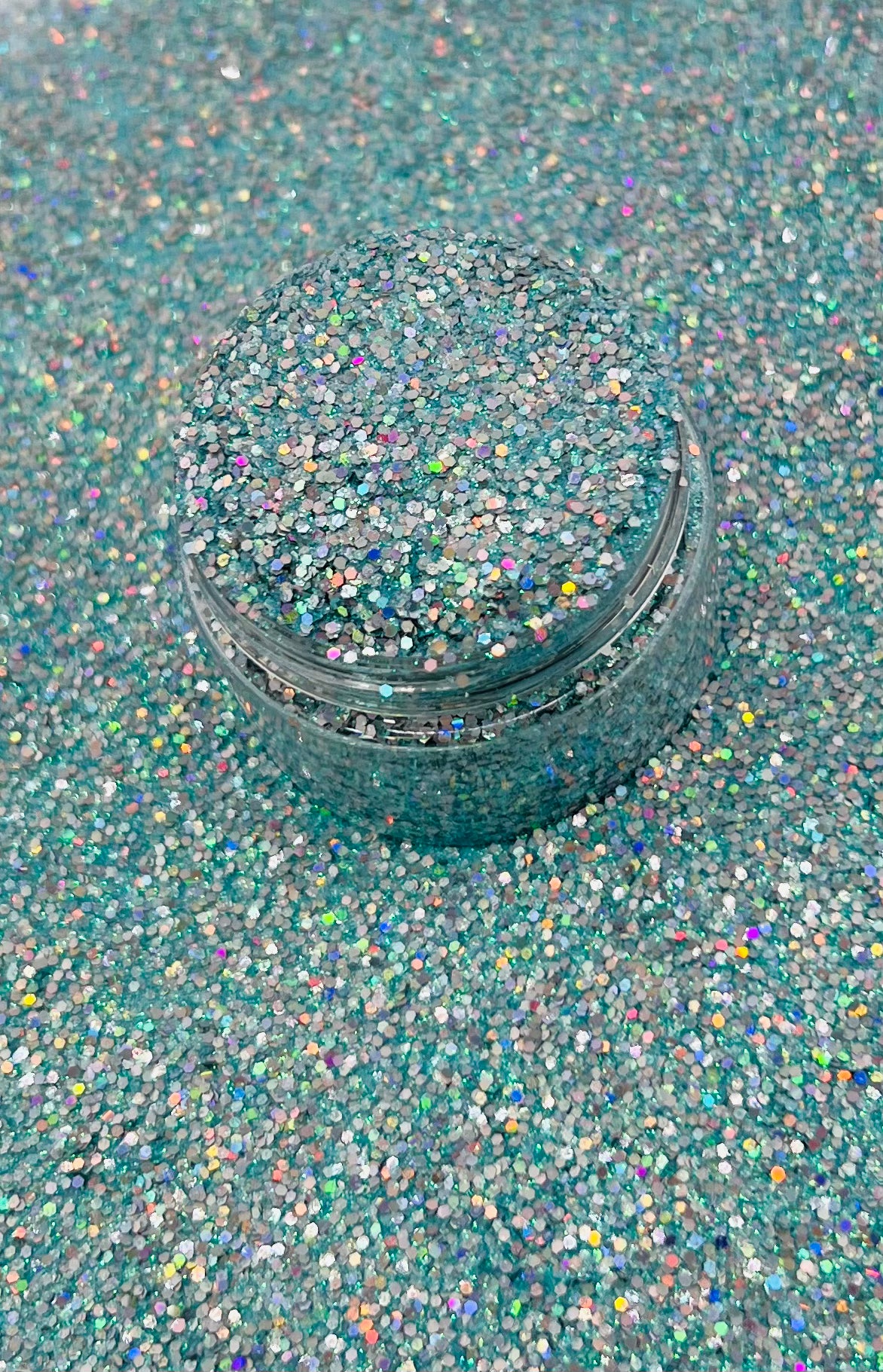 Tiffany Blue: Mini Chunky Holographic Mix