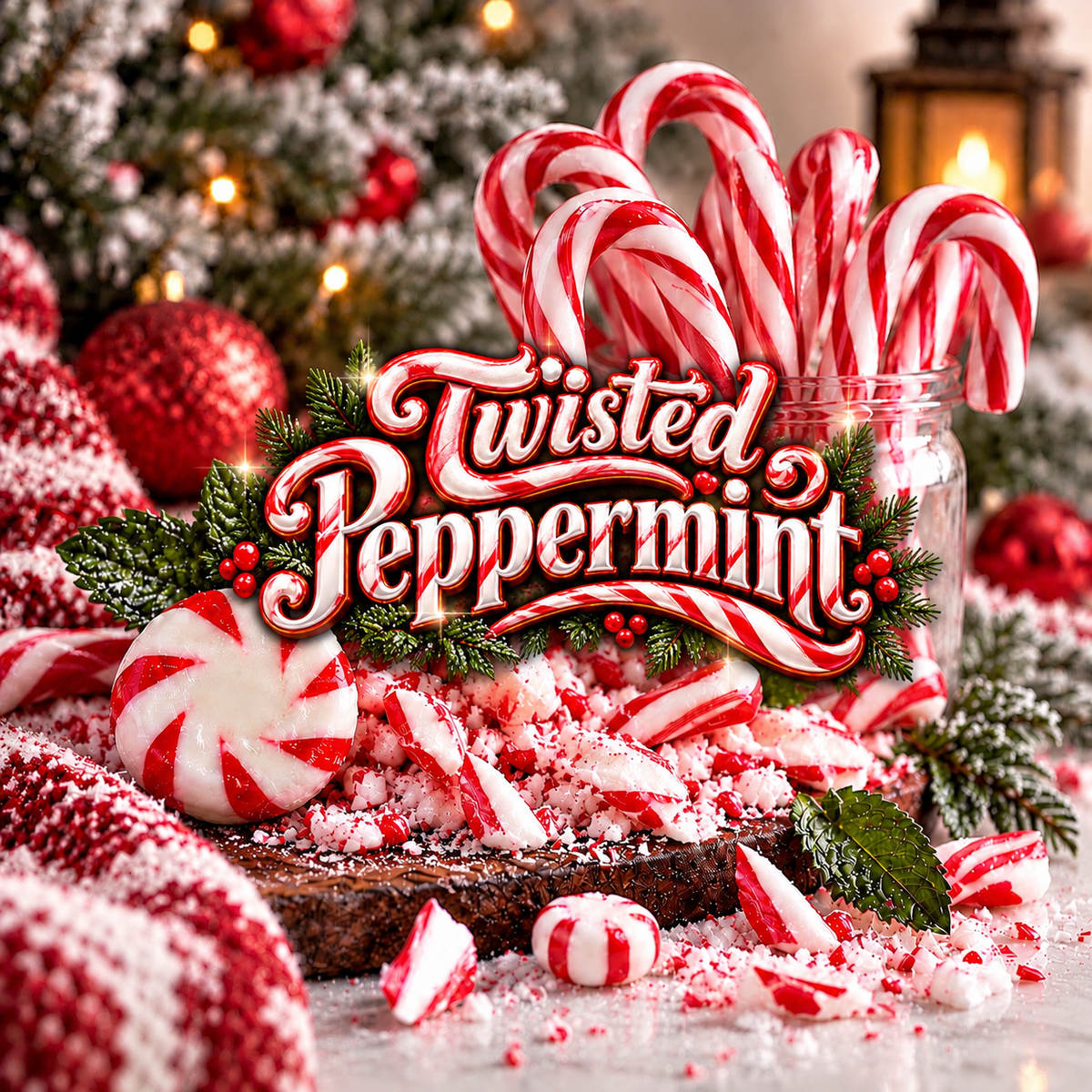 Twisted Peppermint (Type): Pre-Scented Beads
