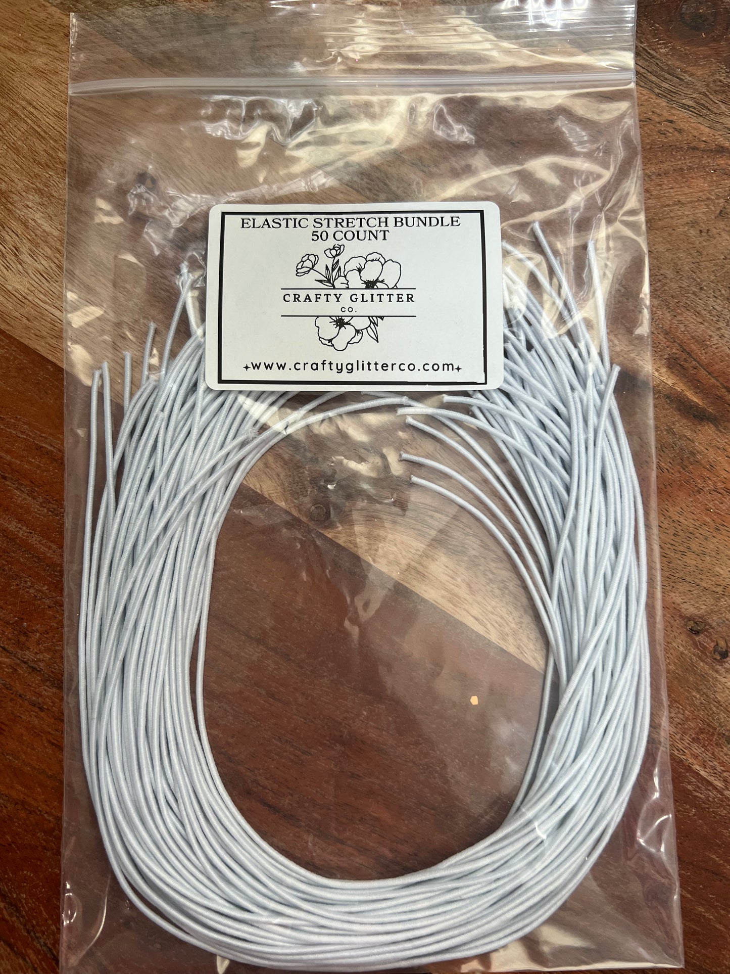 16 Inch Elastic Stretch Bundle- 50 Count