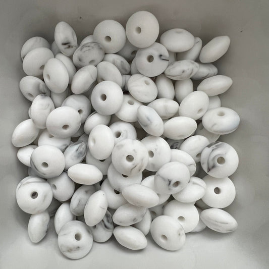 White Marble: Silicone Lentil Spacer