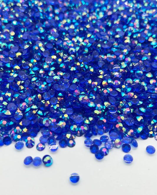 Naval: Clear AB Resin Flatback Rhinestones