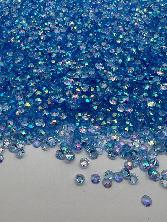 Marina: Clear AB Resin Flatback Rhinestones