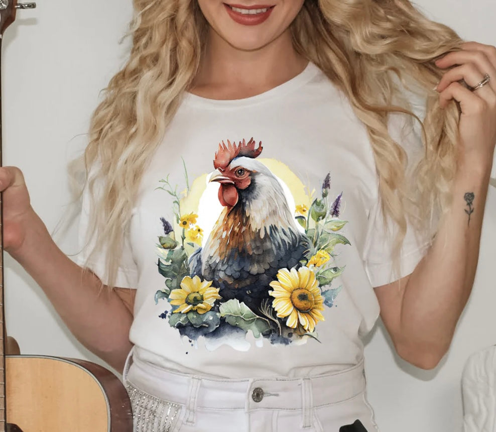 Floral Rooster