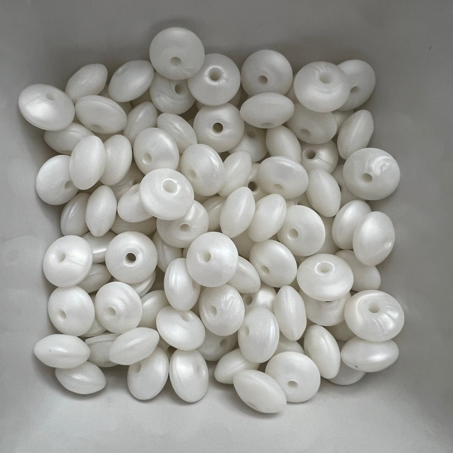 Pearl White: Silicone Lentil Spacer