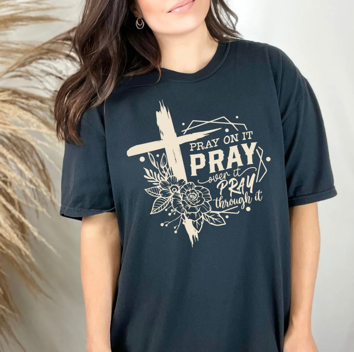 Pray On It-Beige Ink