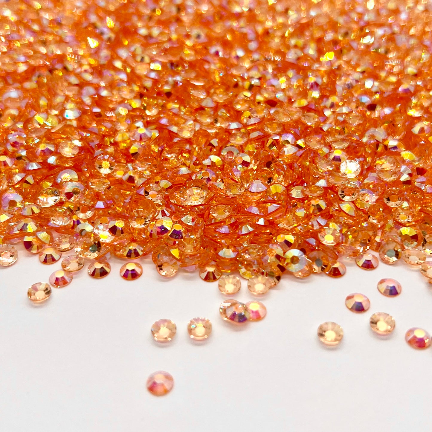 Orange You Glad: Clear AB Resin Flatback Rhinestones