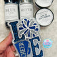 Blue Strips: Mini Chunky Matte/Pearl Mix