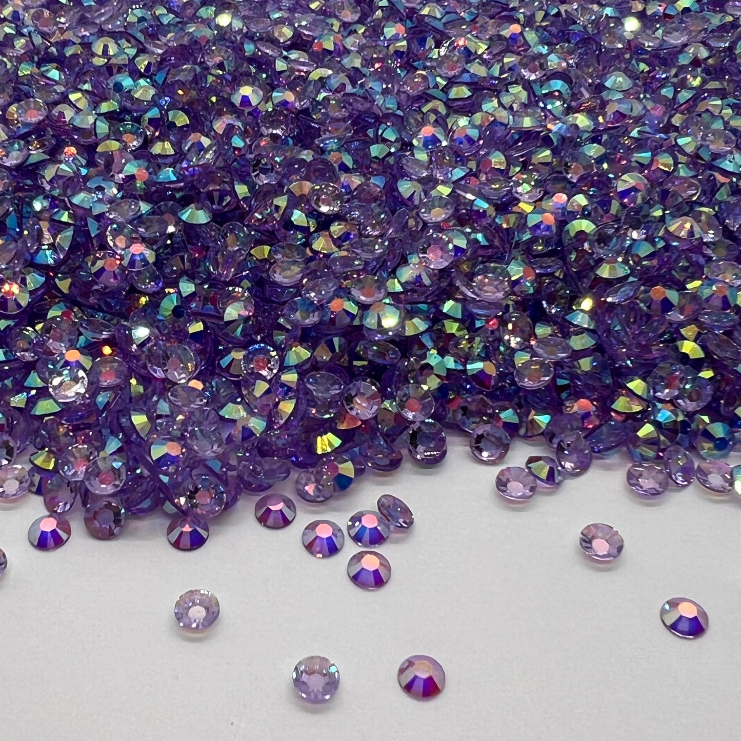 Iris: Clear AB Resin Flatback Rhinestones