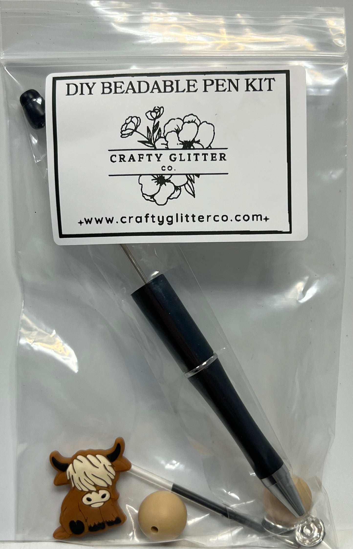 Highland Cow: DIY Beadable Pen Kit