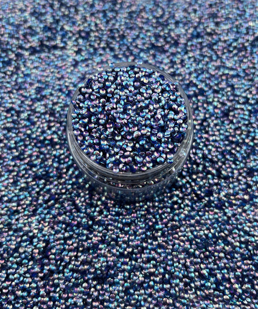 Blue Agate: 3D Pearl Chameleon Glitter