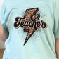 Leopard Teacher Lightning Bolt