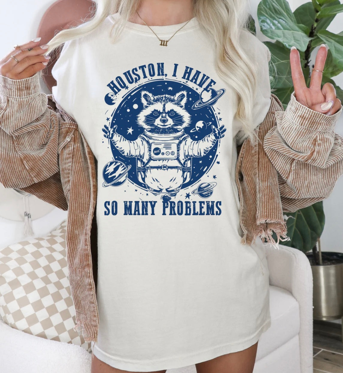 Houston I Have So Many Problems-Navy Ink