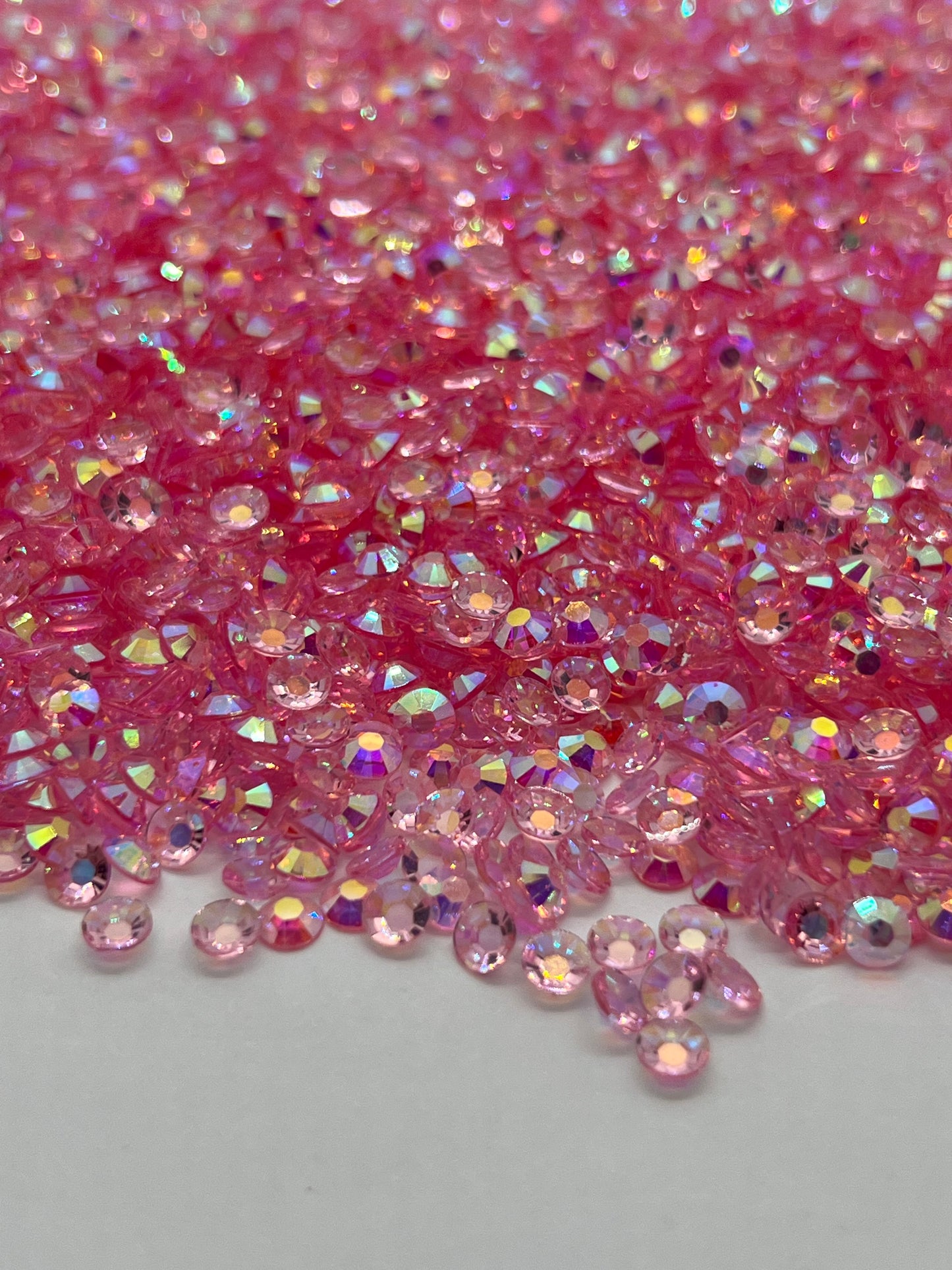 Watermelon Sugar: Clear AB Resin Flatback Rhinestones