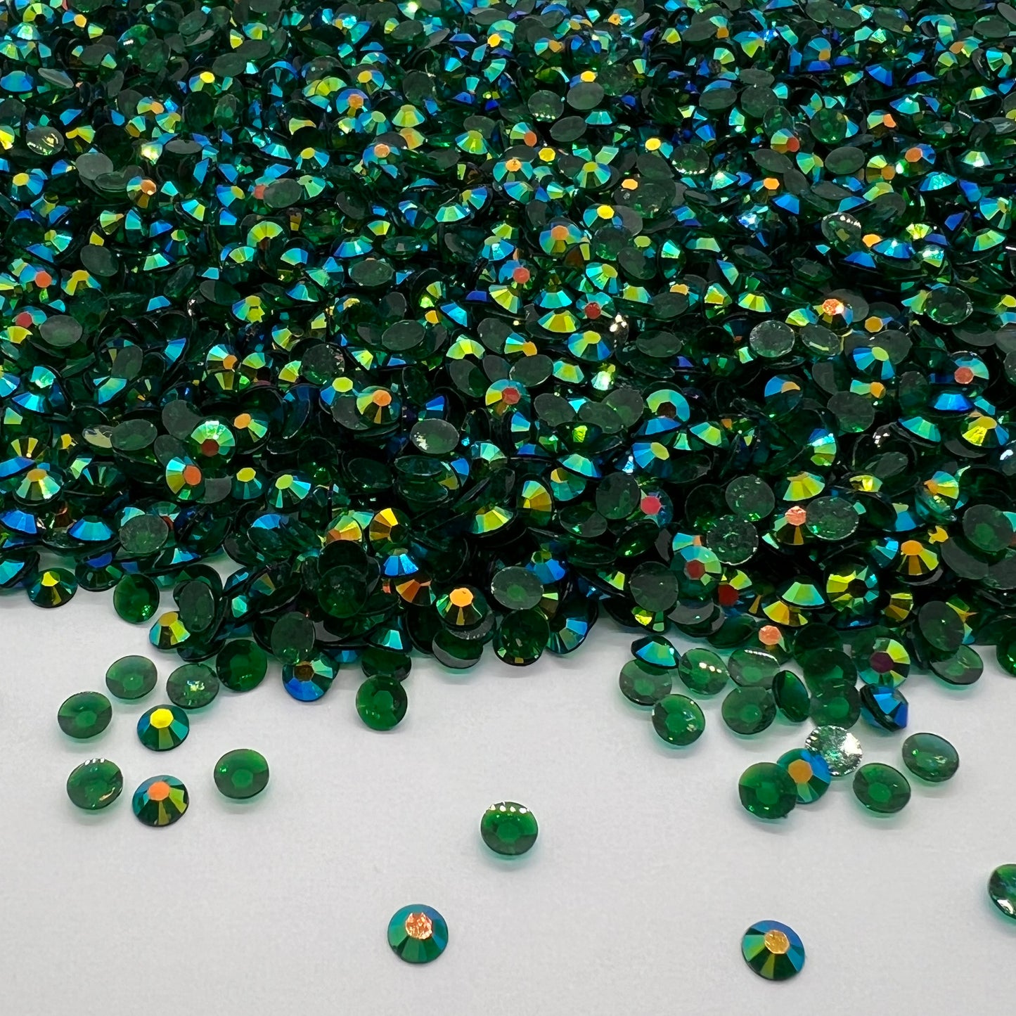 Evergreen: Clear AB Resin Flatback Rhinestones