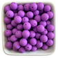 Amethyst: 15mm Silicone Bead