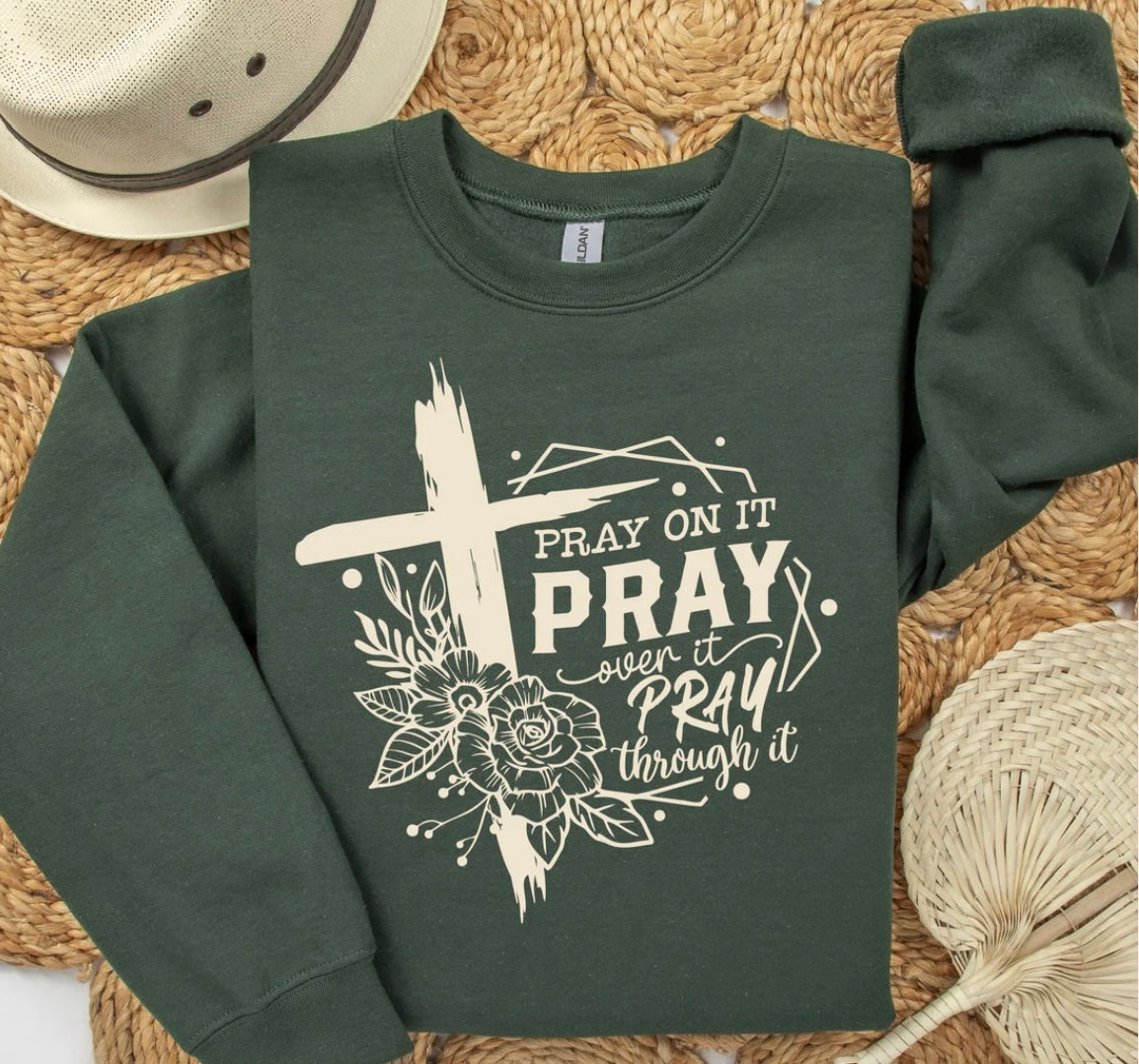 Pray On It-Beige Ink