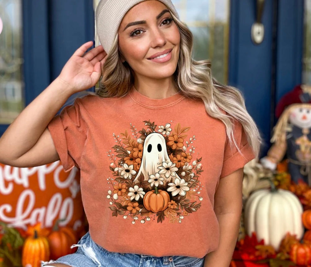 Fall Floral Ghost