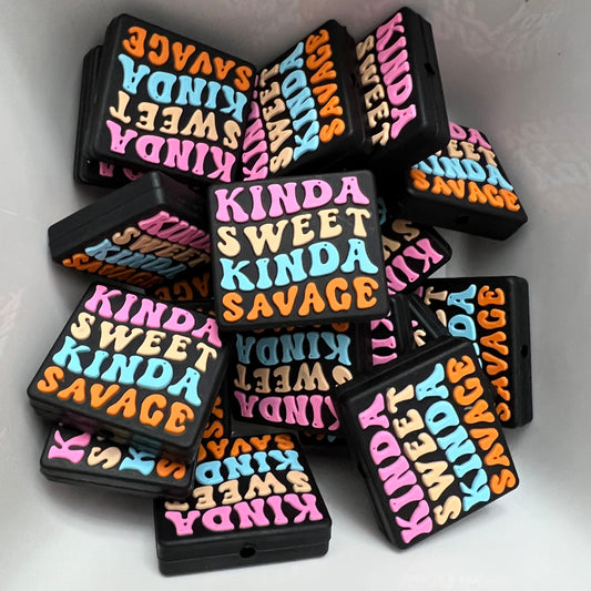 Kinda Sweet Kinda Savage: Silicone Focal Bead