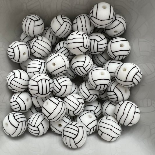 Volleyball: 15mm Silicone Bead