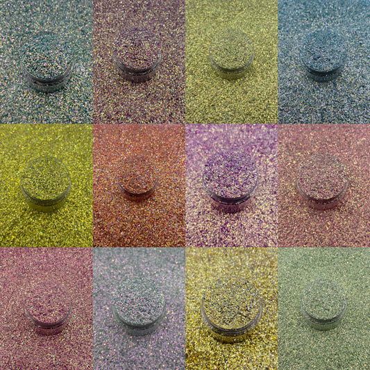 Crushed Glass Bundle-3D Bubble Mini Chunky Glitter Mix