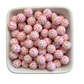 Color Checkered: 15mm Silicone Bead