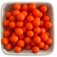 Tangerine: 15mm Silicone Bead