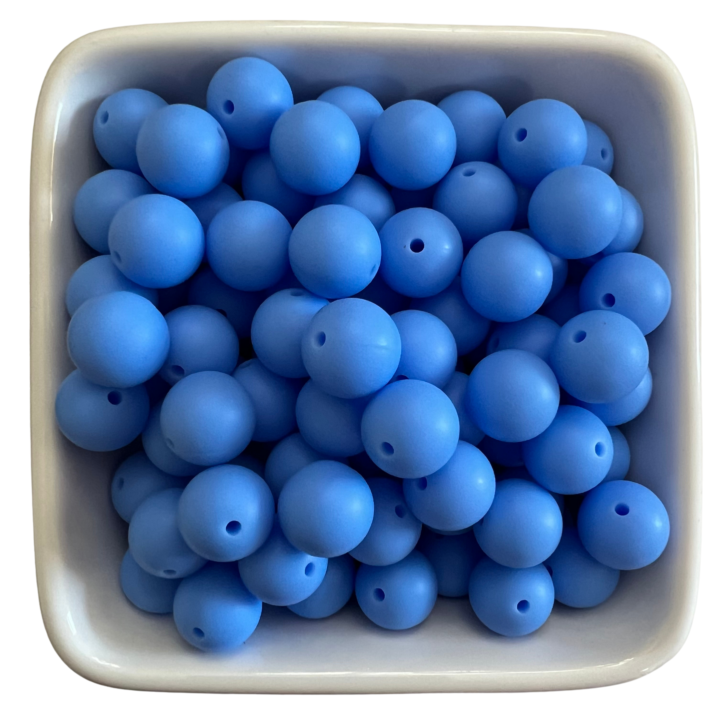 Bluebonnet: 15mm Silicone Bead