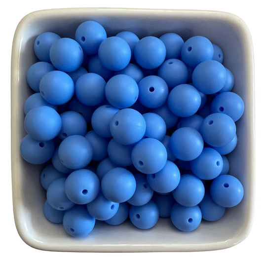 Bluebonnet: 15mm Silicone Bead