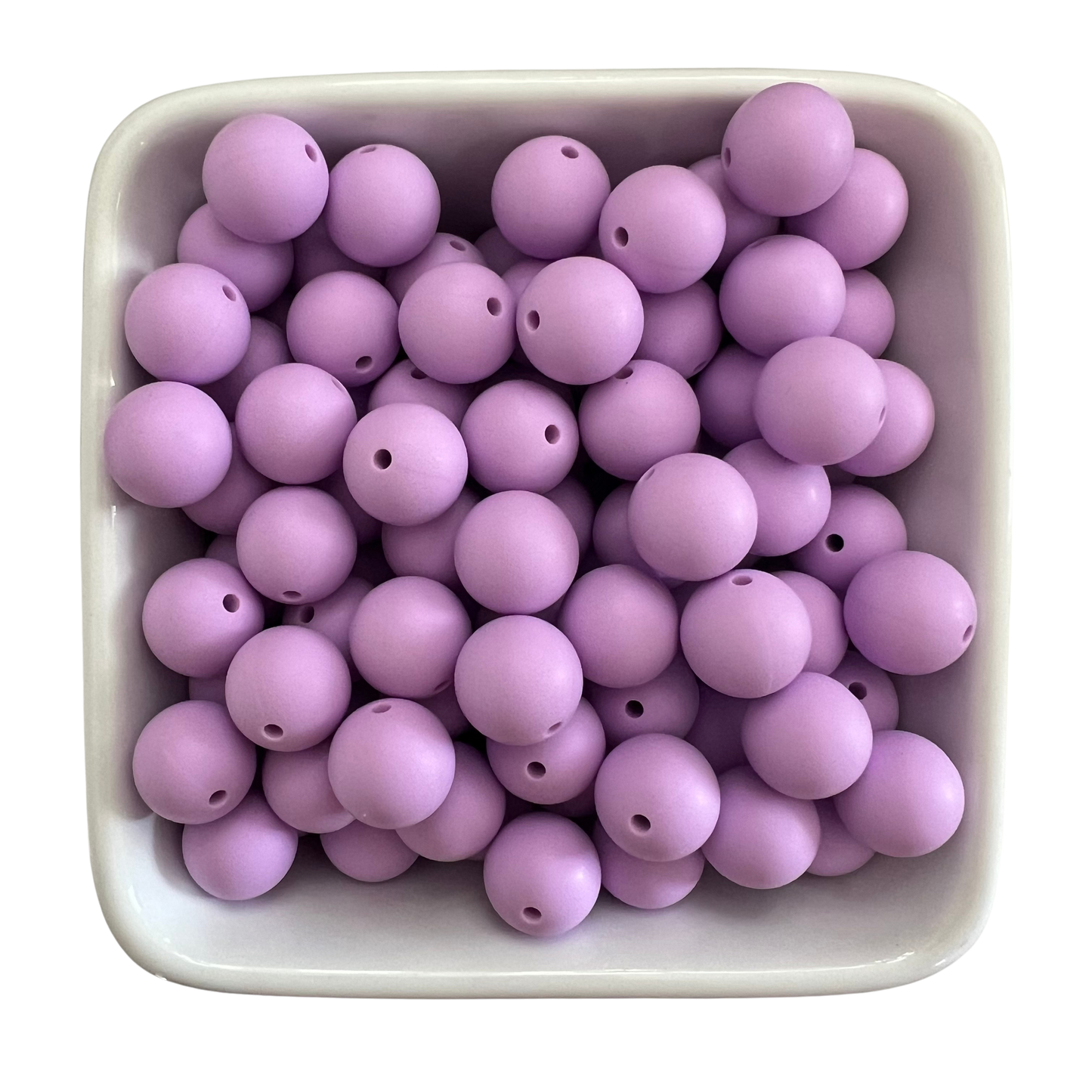 Lavender: 15mm Silicone Bead