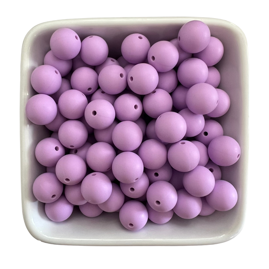 Lavender: 15mm Silicone Bead