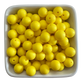 Yellow Lemon: 15mm Silicone Bead