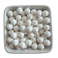 White: 15mm Silicone Bead