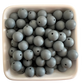 Dark Gray: 15mm Silicone Bead