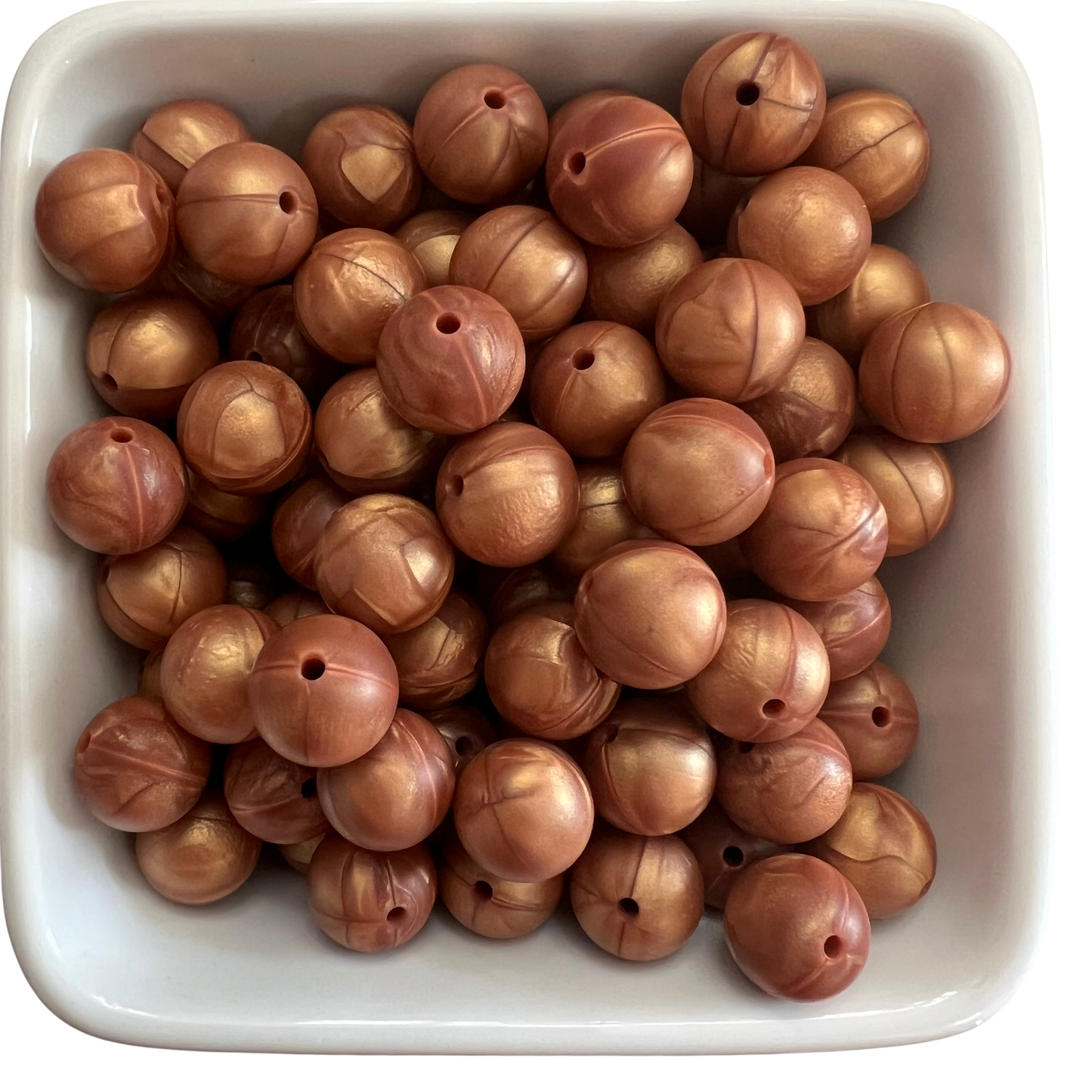 Copper: 15mm Silicone Bead