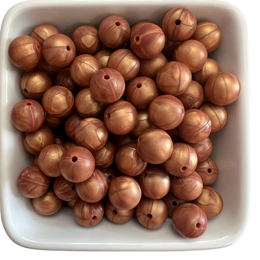 Copper: 15mm Silicone Bead