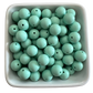 Seafoam green: 15mm Silicone Bead