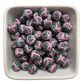 Pink & Teal Aztec: 15mm Silicone Bead