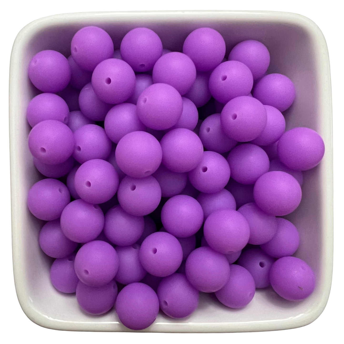 Purple To Blue Glow: 15mm Silicone Bead