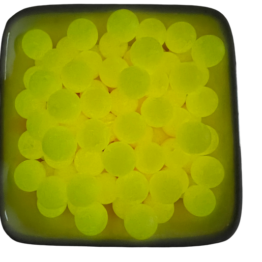 Orange To Yellow Glow: 15mm Silicone Bead