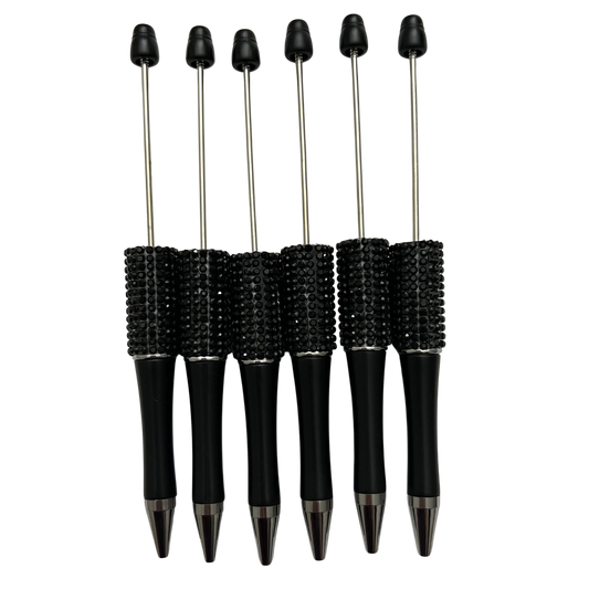 Black Rhinestone: Beadable Pen