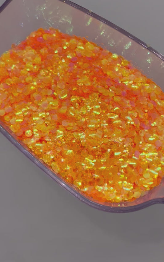 Candied Orange: Chunky Iridescent Mix